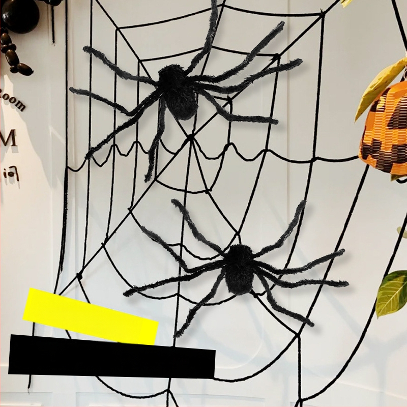 Halovēna pūkains Zirneklis – pakaramā dekora bāriem/KTV scenām, poliesters, festivāla stils