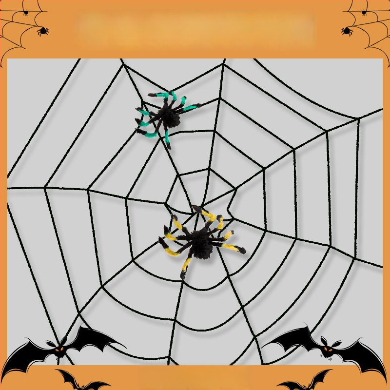 Halovēna pūkains Zirneklis – pakaramā dekora bāriem/KTV scenām, poliesters, festivāla stils