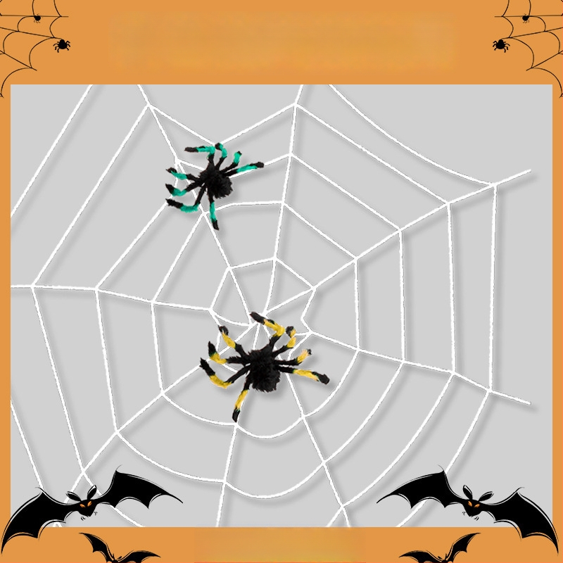 Halovēna pūkains Zirneklis – pakaramā dekora bāriem/KTV scenām, poliesters, festivāla stils