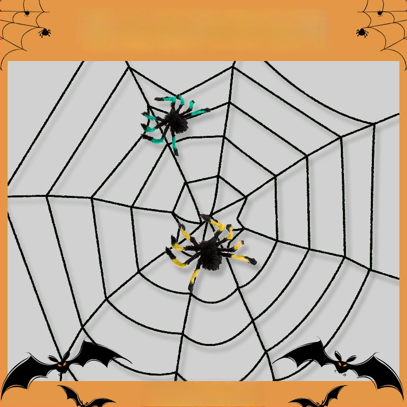 Halovēna pūkains Zirneklis – pakaramā dekora bāriem/KTV scenām, poliesters, festivāla stils