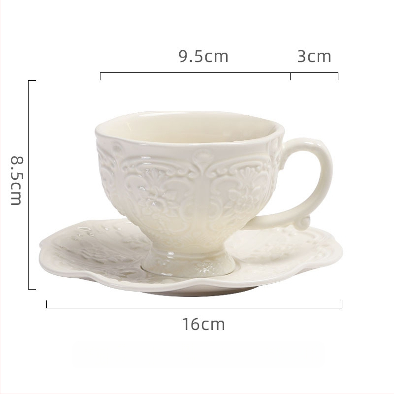 Κεραμικό σετ φλυτζανιών καφέ και πιάτων, σε νορδικό στυλ, μοντέλο 789-098, 0.5 kg, μονή συσκευασία