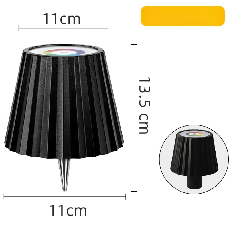 Vīna pudeles galda lampai ar RGB ambientā gaismu, metāla turētājs, radošs stils, OEM logotips, stāvošs dizains