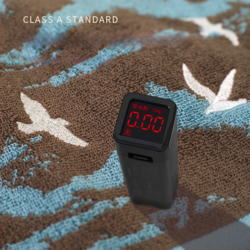 Памучна квадратна кърпа за лице – Airsl, 30 g, от чист памук, квадратна форма, бродерия и жакардова обработка