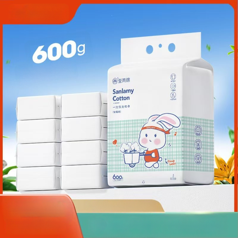 Τοίχο–εγκαταστημένης μιας χρήσης πετσέτα προσώπου – μαλακή, παχιά από ίνες βισκόζης, κρεμάμενο με μηχανισμό τράβηγμα, κατάλληλη για βρέφη