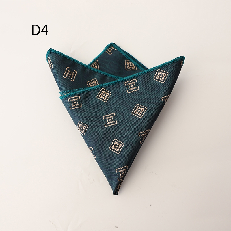 Ανδρικό επίσημο Jacquard μαντήλι τσέπης, φλοράλ μοτίβο, πολυεστερική ίνα, χειμώνας 2025