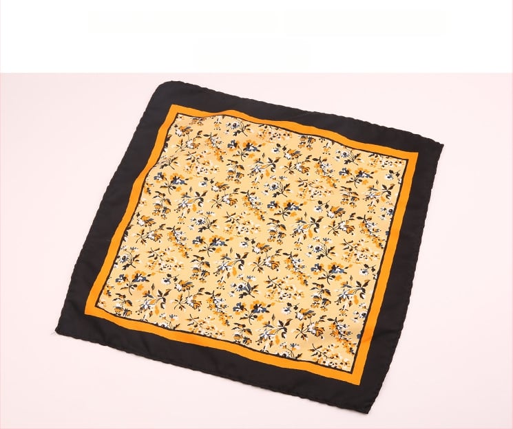 Μαντήλι τσέπης για άνδρες | Πολυεστερικό νήμα | Λουλουδάτο μοτίβο | Χαλαρό στυλ