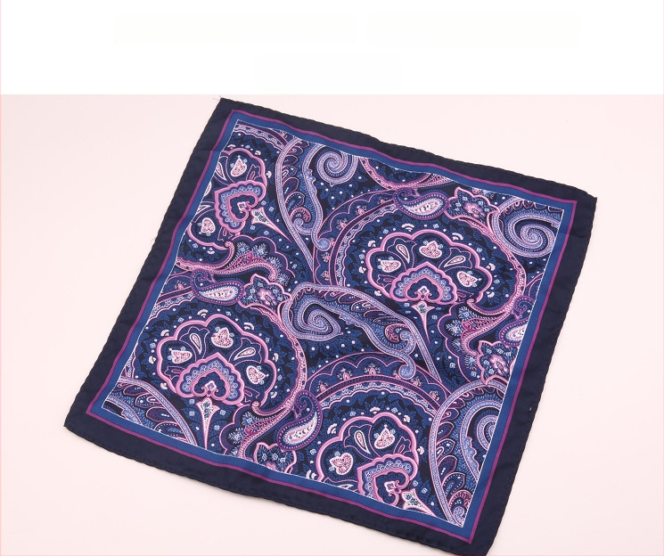 Μαντήλι τσέπης για άνδρες | Πολυεστερικό νήμα | Λουλουδάτο μοτίβο | Χαλαρό στυλ