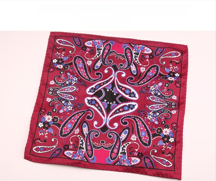 Μαντήλι τσέπης για άνδρες | Πολυεστερικό νήμα | Λουλουδάτο μοτίβο | Χαλαρό στυλ