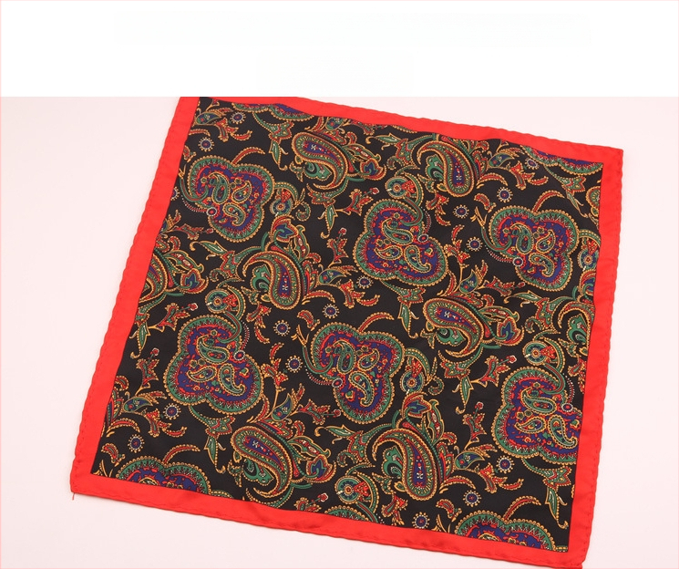 Μαντήλι τσέπης για άνδρες | Πολυεστερικό νήμα | Λουλουδάτο μοτίβο | Χαλαρό στυλ