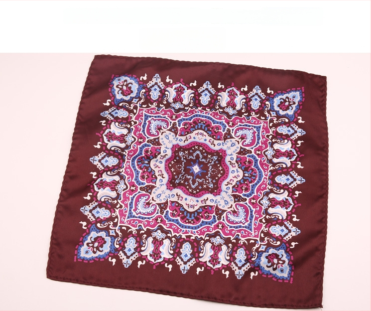 Μαντήλι τσέπης για άνδρες | Πολυεστερικό νήμα | Λουλουδάτο μοτίβο | Χαλαρό στυλ