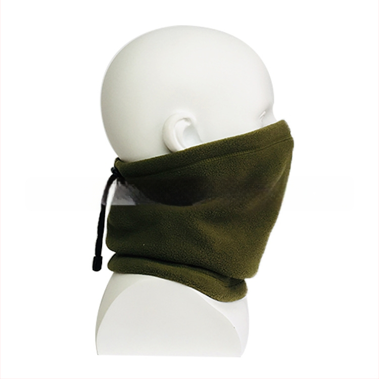 Κουκούλα-μάσκα προσώπου από πολάρ φλίς, με ρυθμιζόμενο κορδόνι, κατάλληλη για εξωτερικά χειμερινά αθλήματα