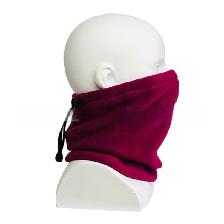 Κουκούλα-μάσκα προσώπου από πολάρ φλίς, με ρυθμιζόμενο κορδόνι, κατάλληλη για εξωτερικά χειμερινά αθλήματα