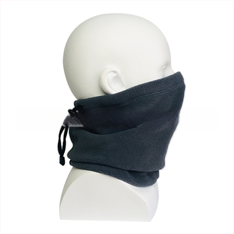 Κουκούλα-μάσκα προσώπου από πολάρ φλίς, με ρυθμιζόμενο κορδόνι, κατάλληλη για εξωτερικά χειμερινά αθλήματα