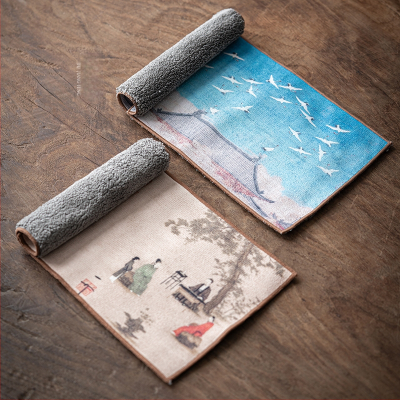 Nine Carpenter Wind πετσέτα για τσάι, υλικό σουέντ, προέλευση Ντεχουά, συσκευασία σε OPP σακούλα