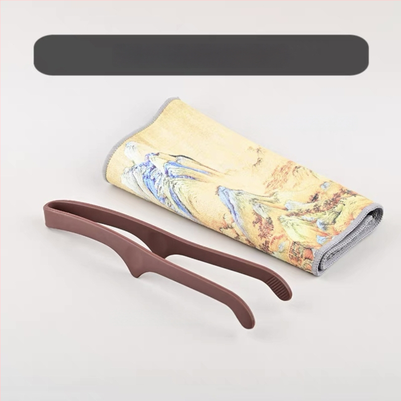 Ανοξέιδωτο κλιπ τσαγιού με ενσωματωμένες πένσες και ξύστρα – μοντέρνος μινιμαλιστικός σχεδιασμός, συσκευασία σε κουτί δώρου, 0.1 kg