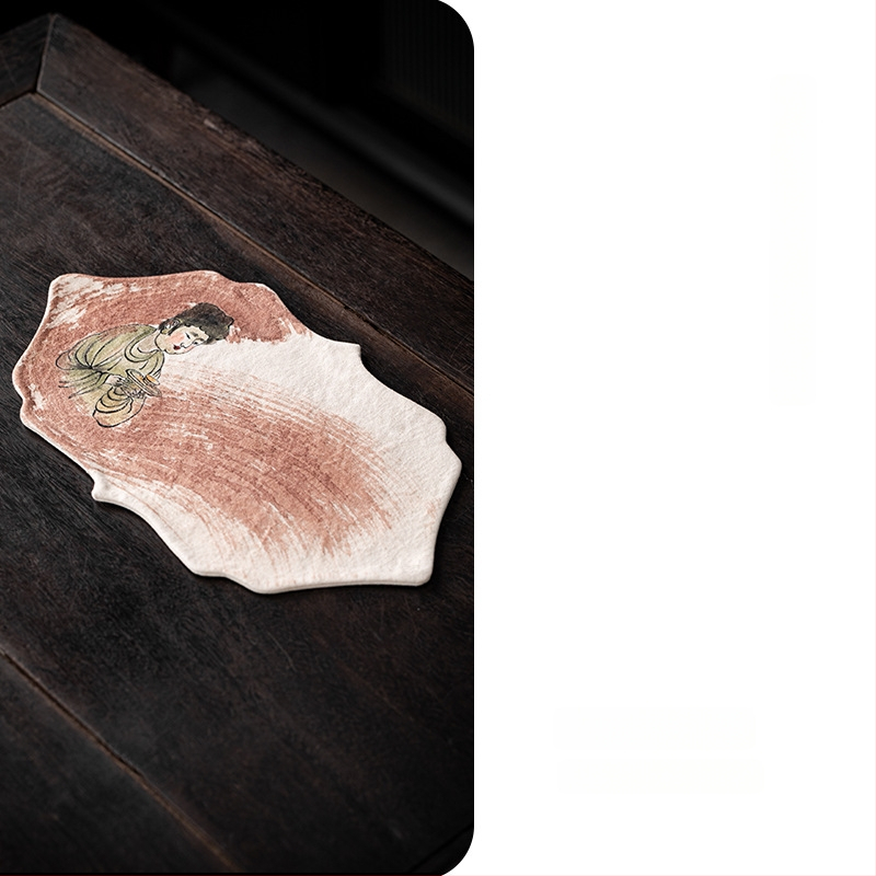 Pagetang Πατάκι τσαγιού από ύφασμα σε κινεζικό στυλ για τελετή τσαγιού, χωρίς λογότυπο, ποιότητα πρώτης κατηγορίας