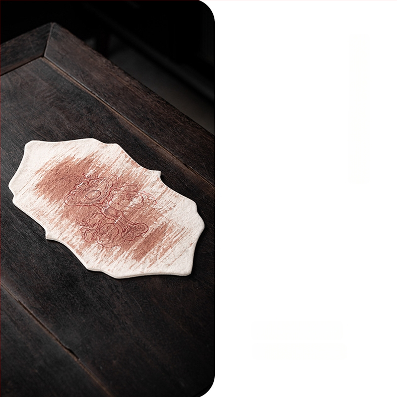 Pagetang Πατάκι τσαγιού από ύφασμα σε κινεζικό στυλ για τελετή τσαγιού, χωρίς λογότυπο, ποιότητα πρώτης κατηγορίας