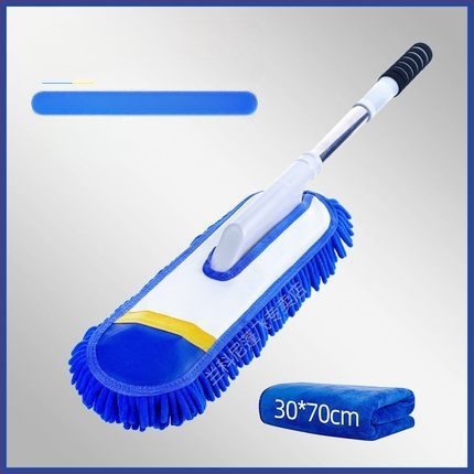 Моп за измиване на автомобили с Chenille глава, неръждаема стомана, Langconi, телескопична дръжка