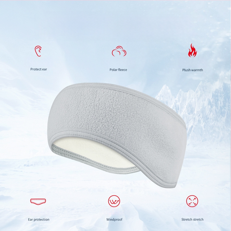 Στέκα κεφαλής με ενσωματωμένες κουκούλες για τα αυτιά, πολάρ φλίς, αντιανεμική, για προπόνηση και εξωτερικές δραστηριότητες