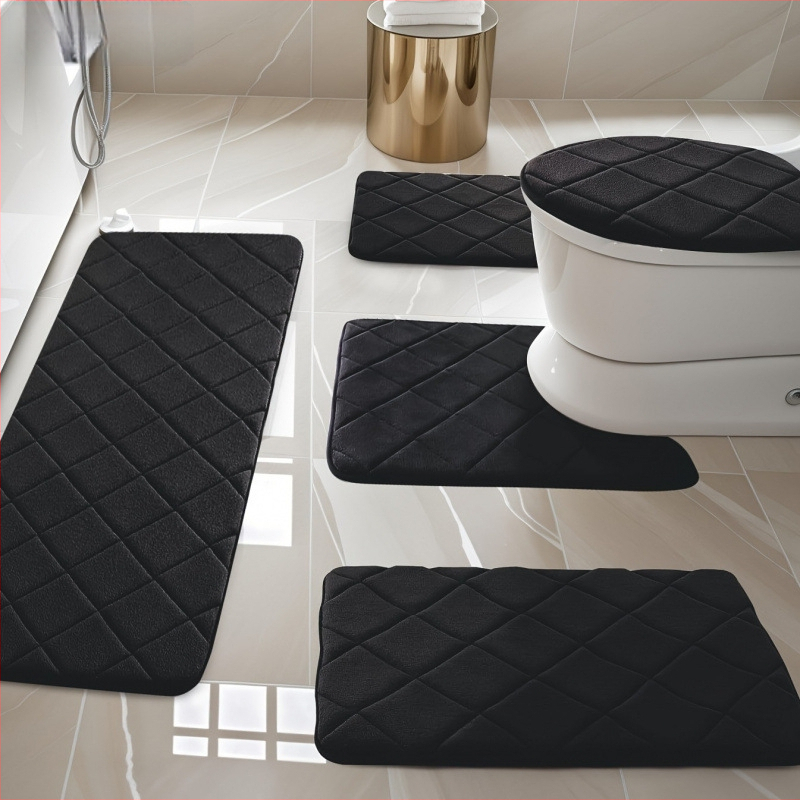 Комплект килими за баня – TPE материал, за дневна стая, модерен минималистичен стил, код Twxjd601099570596632