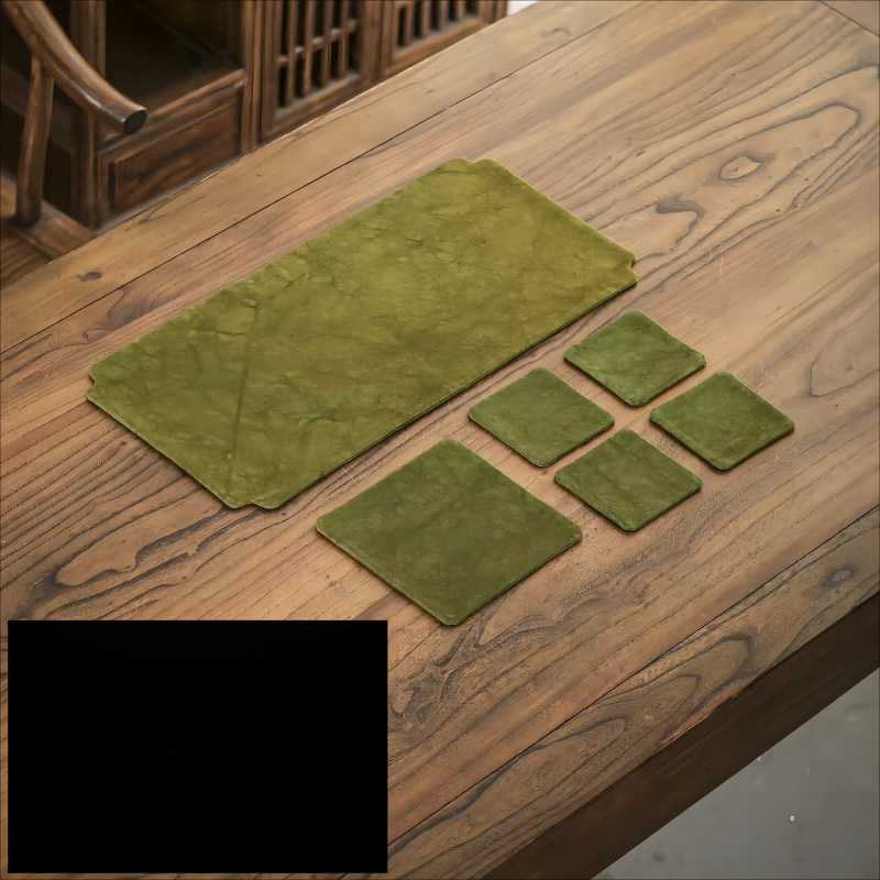 Флаг за маса, ленен плат (80% лен, 20% ацетатни влакна), едноцветен модел, стил Нов Китайски стил