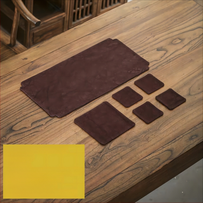 Флаг за маса, ленен плат (80% лен, 20% ацетатни влакна), едноцветен модел, стил Нов Китайски стил