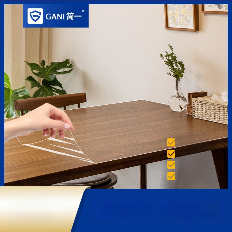 Caurspīdīga pašlīmējoša aizsargplēve mēbelēm (PET, 99% PET saturs, vienkāršs un moderns stils)