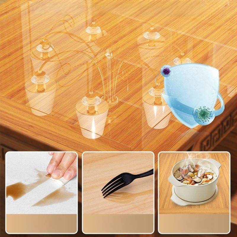 Caurspīdīga pašlīmējoša aizsargplēve mēbelēm (PET, 99% PET saturs, vienkāršs un moderns stils)