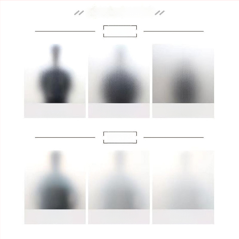 Stikla logu privātuma aizsardzības filma – matēta, ļauj gaisamai cauri; Materiāls: PVC; Līme: elektrostatiskā; Stils: mūsdienu vienkāršība; Telpas: dzīvojamā istaba, guļamistaba, vannas istaba