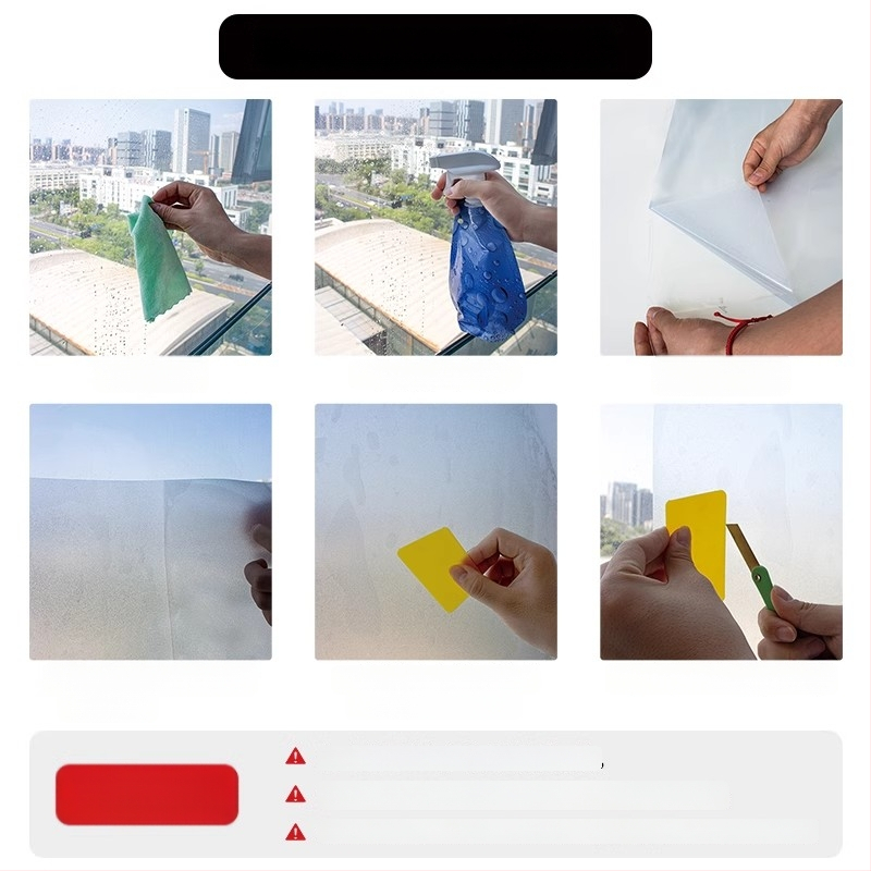 Stikla logu privātuma aizsardzības filma – matēta, ļauj gaisamai cauri; Materiāls: PVC; Līme: elektrostatiskā; Stils: mūsdienu vienkāršība; Telpas: dzīvojamā istaba, guļamistaba, vannas istaba