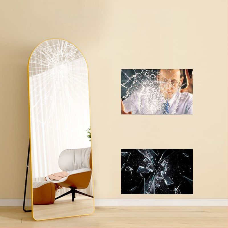 Καθρέφτης πλήρους ύψους από το δάπεδο μέχρι το ταβάνι, επίτοιχος για οικιακή χρήση — πλαίσιο από Fir, μάρκα Shanghai Anyage Furniture Co., Ltd, μοντέλο Other, Μέθοδος επεξεργασίας: Other