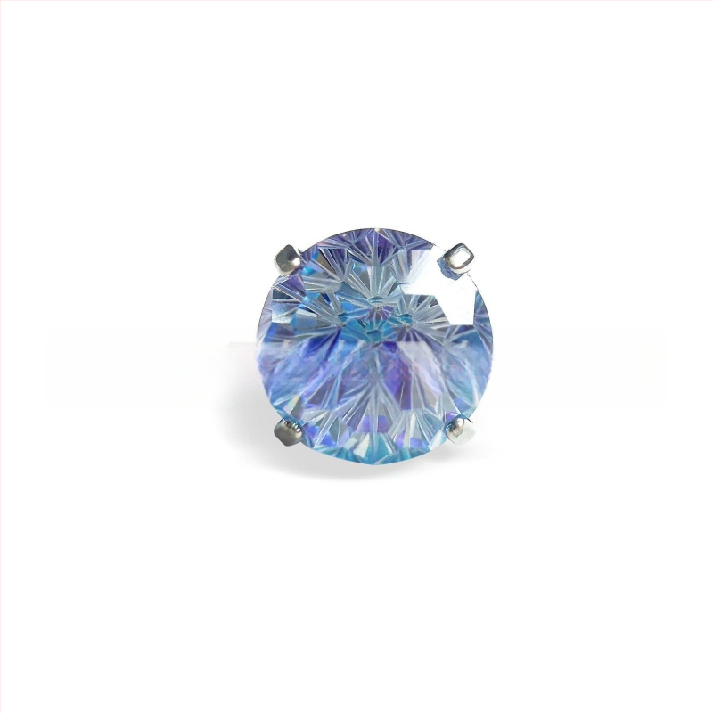 Titano kūno piercing papuošalai su cirkonio kristalais, geometrijos formos ausims, lūpoms ir liežuviui – G23 titano lydinys