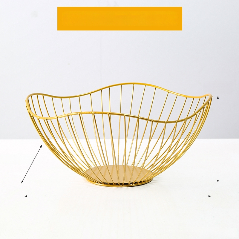 Двуслойна метална плодова чиния за дневна стая, масичка за кафе, поднос за закуски и бонбони