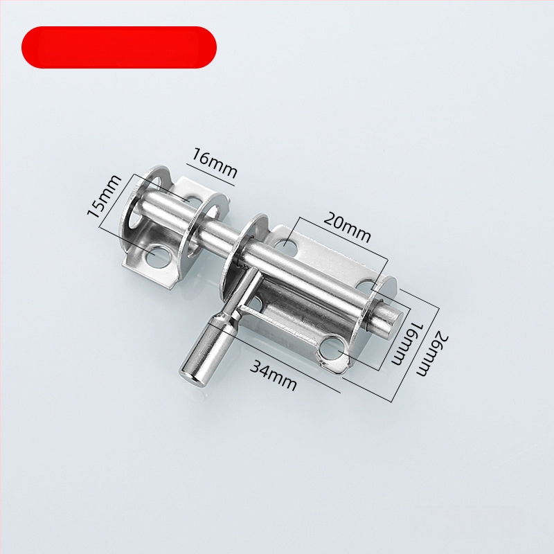 Nerūsējošā tērauda latch paredzēts koka durvīm – anti-theft, uzstādīšana bez urbumiem, Type A, 304/201, precīzi pulēta virsma