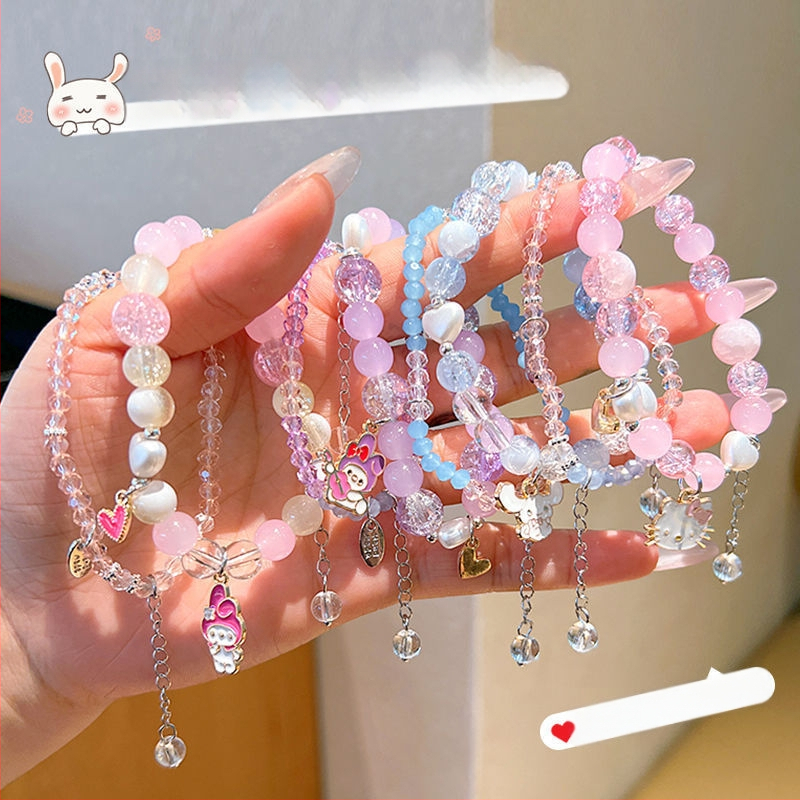 Χειροποίητο παιδικό βραχιόλι με χαρακτήρα καρτούν πόνι, χάντρες, για ηλικίες 3–10