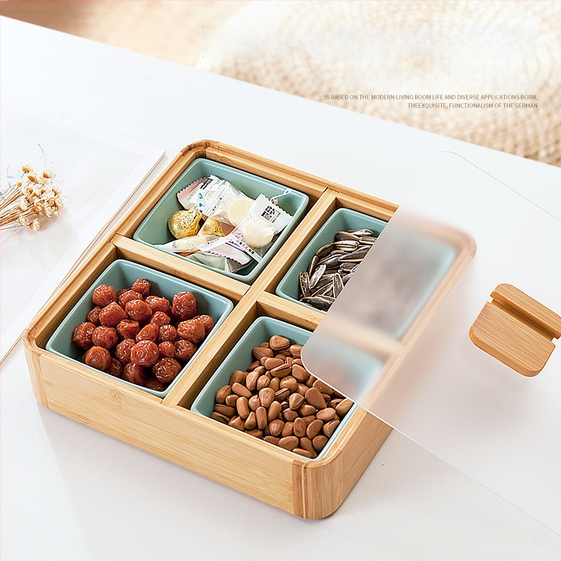 Разделна чиния за плодове и закуски за хол, японски стил, премиум клас, нов китайски стил, 2023 г.