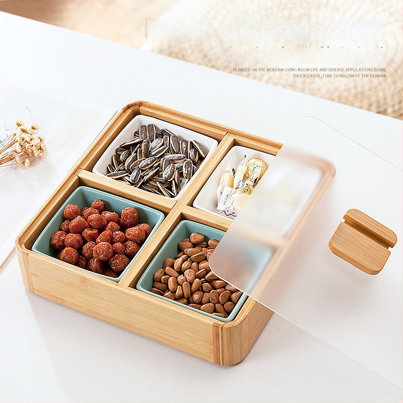 Разделна чиния за плодове и закуски за хол, японски стил, премиум клас, нов китайски стил, 2023 г.