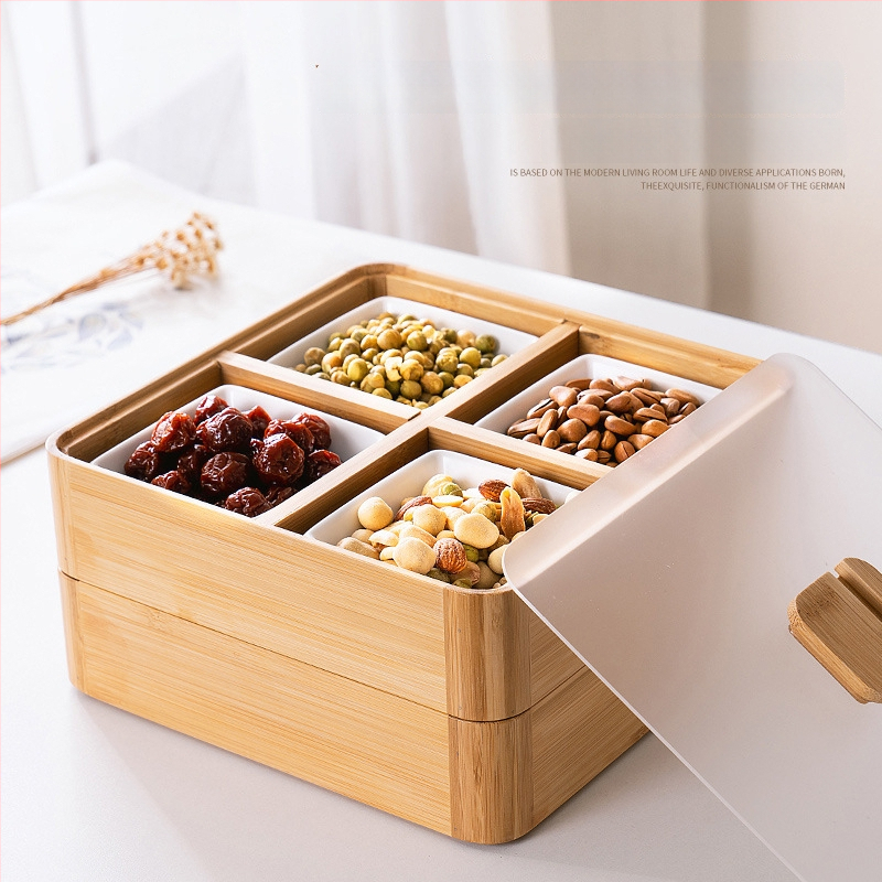 Разделна чиния за плодове и закуски за хол, японски стил, премиум клас, нов китайски стил, 2023 г.