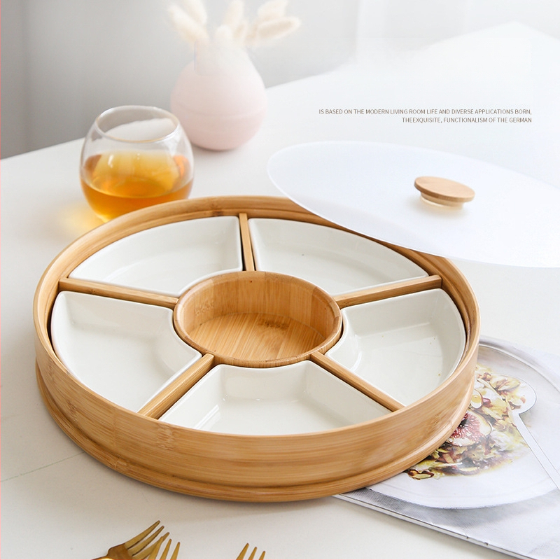 Разделна чиния за плодове и закуски за хол, японски стил, премиум клас, нов китайски стил, 2023 г.