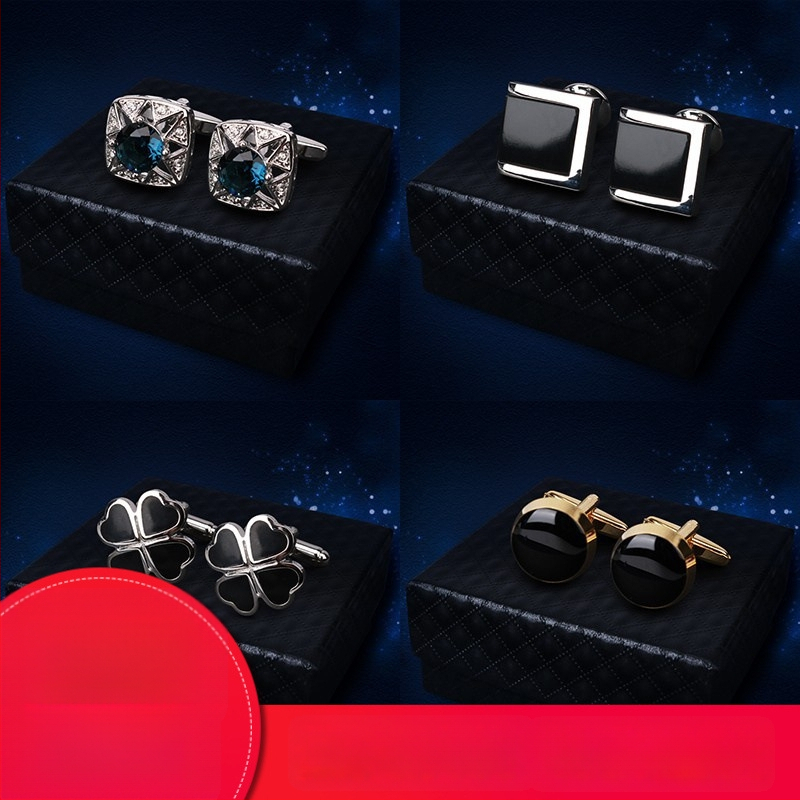 Κουμπιά μανικετόκουμπα (κράμα, απλό ανδρικό στυλ, γεωμετρικός σχεδιασμός, ηλεκτροπλατίωση)