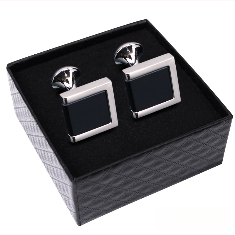 Κουμπιά μανικετόκουμπα (κράμα, απλό ανδρικό στυλ, γεωμετρικός σχεδιασμός, ηλεκτροπλατίωση)