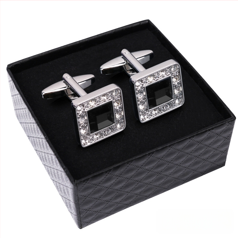 Κουμπιά μανικετόκουμπα (κράμα, απλό ανδρικό στυλ, γεωμετρικός σχεδιασμός, ηλεκτροπλατίωση)