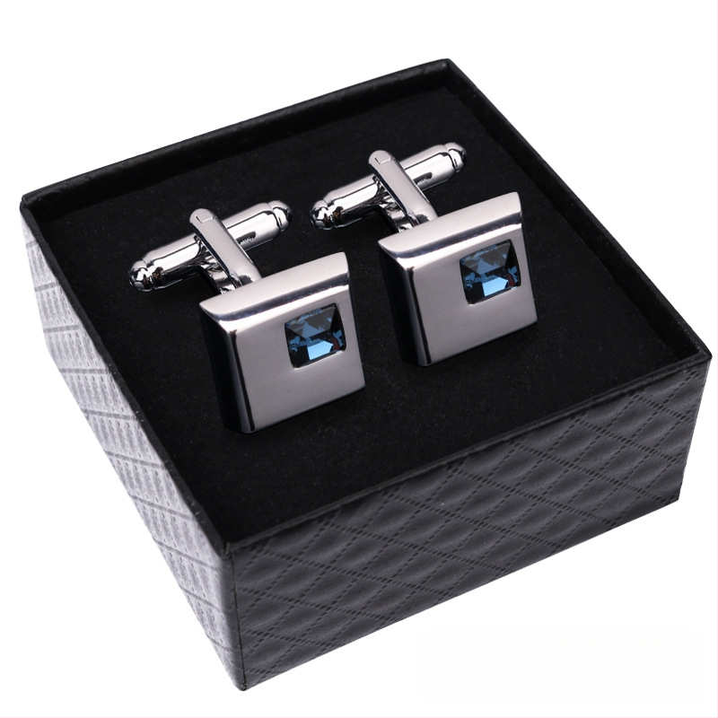 Κουμπιά μανικετόκουμπα (κράμα, απλό ανδρικό στυλ, γεωμετρικός σχεδιασμός, ηλεκτροπλατίωση)