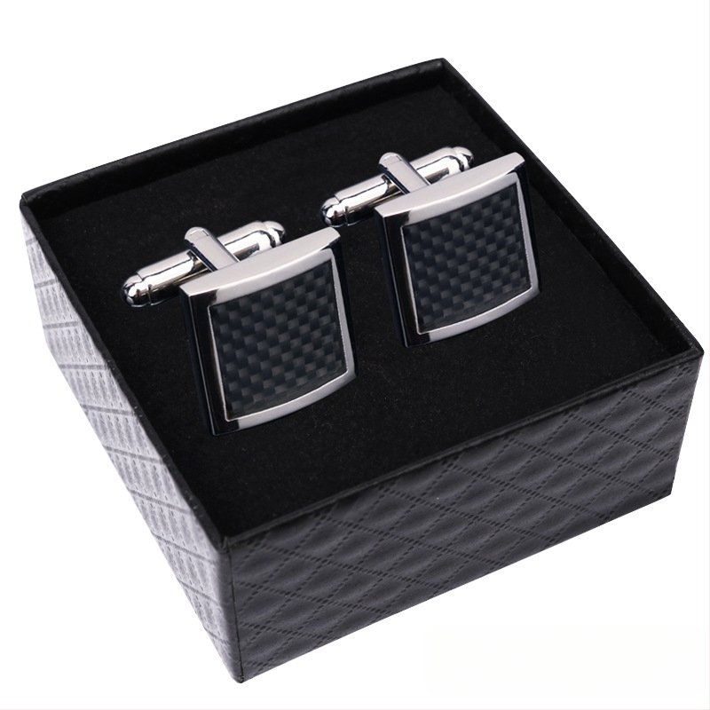 Κουμπιά μανικετόκουμπα (κράμα, απλό ανδρικό στυλ, γεωμετρικός σχεδιασμός, ηλεκτροπλατίωση)