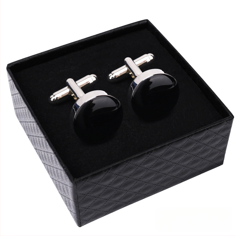 Κουμπιά μανικετόκουμπα (κράμα, απλό ανδρικό στυλ, γεωμετρικός σχεδιασμός, ηλεκτροπλατίωση)