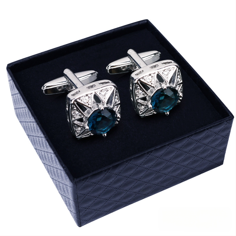 Κουμπιά μανικετόκουμπα (κράμα, απλό ανδρικό στυλ, γεωμετρικός σχεδιασμός, ηλεκτροπλατίωση)