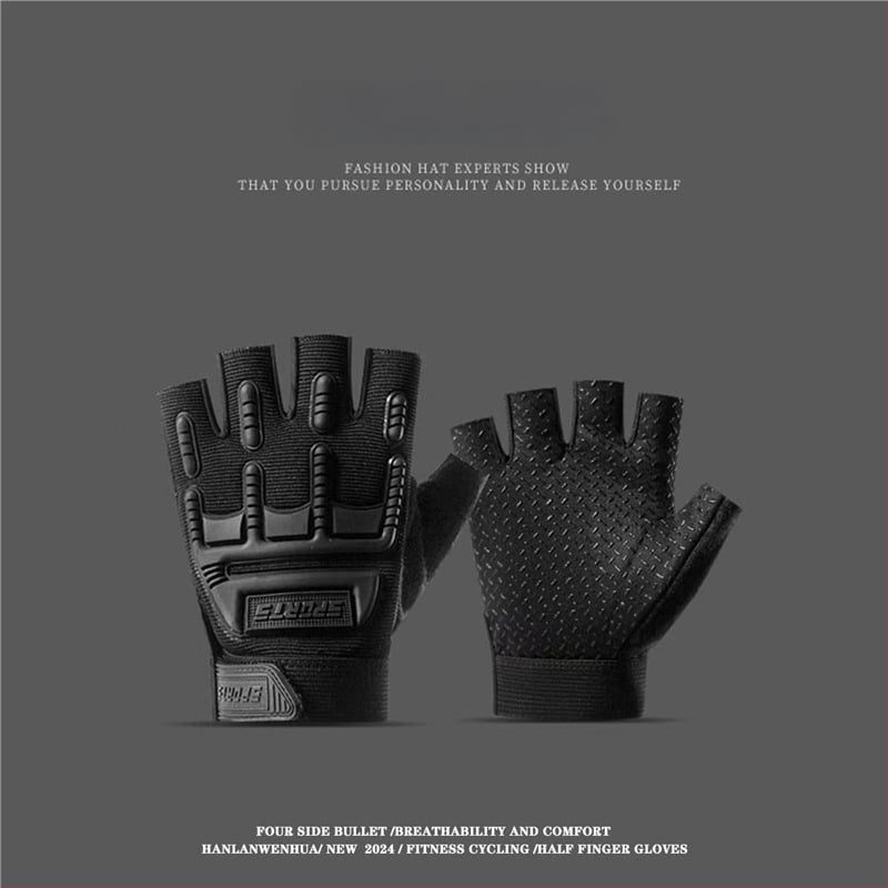 Παιδικά τακτικά γάντια με μισά δάχτυλα – Unisex, ανάγλυφα, αντιολισθητικά, αθλητικό στυλ, ηλικίες 4–15 ετών, καλοκαίρι/άνοιξη/φθινόπωρο