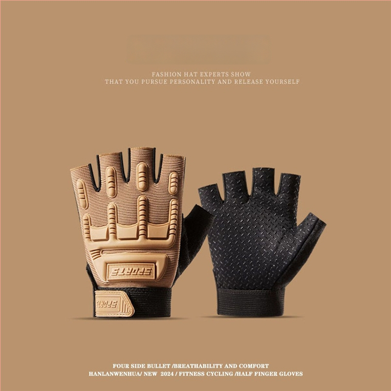 Παιδικά τακτικά γάντια με μισά δάχτυλα – Unisex, ανάγλυφα, αντιολισθητικά, αθλητικό στυλ, ηλικίες 4–15 ετών, καλοκαίρι/άνοιξη/φθινόπωρο