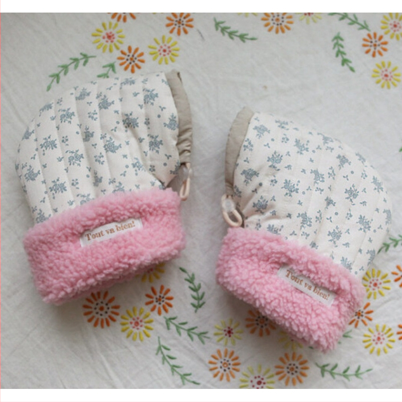 Παιδικά γάντια για ποδήλατο και σκούτερ, βαμβακερά, ζεστά, σε στυλ Κορέας με εκτύπωση τσίρκο, για ηλικίες 3-15