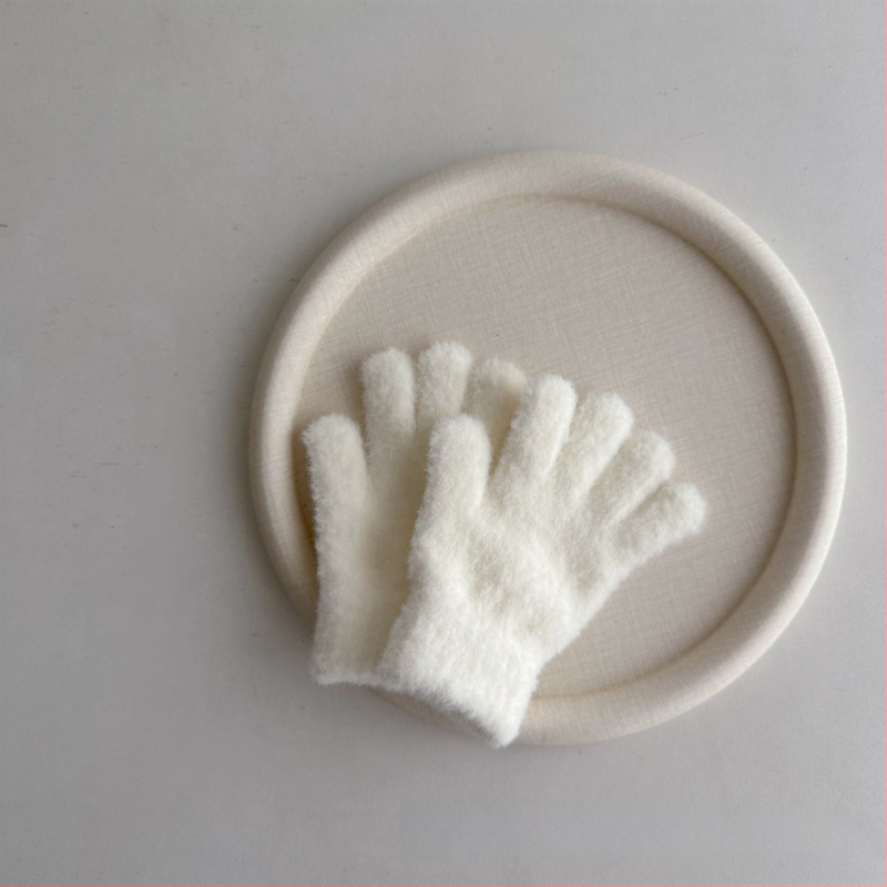 Γάντια με δάχτυλα, μονόχρωτα, πλεκτά, ζεστά για ηλικίες 1-3